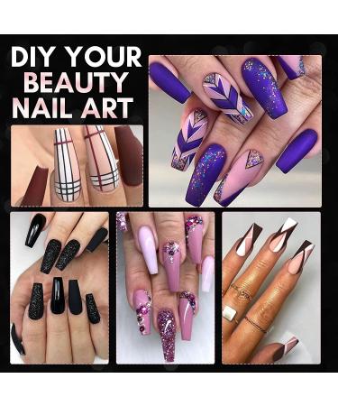 Makartt Ballerina Nails Set - 500 Clear False Nail Tips with Nail Glue for Acrylic Press On Nails - Full Cover Coffin Soak Off Tips and Nail File - Nails Art Kit for Women - Buy Online on SooperMarket.com