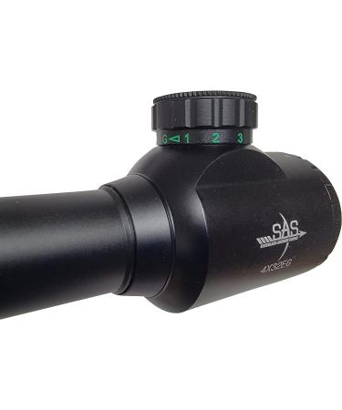 SAS 4x32 Illuminated Crossbow Scope with Rangefinder Reticle - 7/8 Rings EG - Buy Online on SooperMarket.com
