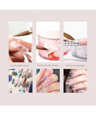 Aokitec Sable Kolinsky #20 Acrylic Nail Brush - Professional Wood Nail Art Tool for Manicure - Pink - Buy Online on SooperMarket.com