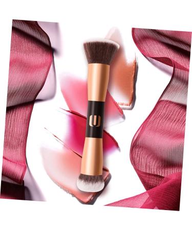 Shop Housoutil Double-Ended Makeup Brush - Flat Top Foundation & Contour Brush for Mineral Makeup | Premium Quality Cosmetics Tool - Buy Online on SooperMarket.com