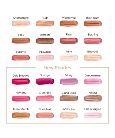 Ruby Kisses Butter Bomb Gloss - Natural Nude Lip Gloss with Vitamin E, Non-Sticky Formula - 7.8mL (Creampie) - Buy Online on SooperMarket.com