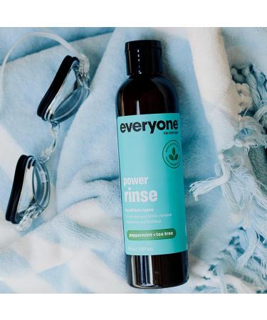 Everyone Hair Care Power Rinse - Meyer Peppermint & Tea Tree Scalp Cleanser | 8 fl oz Sulfate & Paraben Free Detox Treatment for Build Up - Buy Online on SooperMarket.com