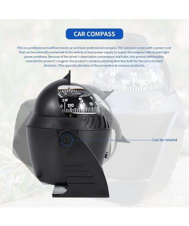 Gugxiom Electronic Digital Boat Compass with Led Light - Ideal for Car, Watercraft, Boat, Caravan - Perfect for Outdoor Activities - Buy Online on SooperMarket.com