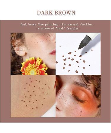 Lovelycat Freckle Pen Faux Freckle Pen Colour Pop Freckle Pen Supernaturally realistic freckles makeup brush Fantastic freckles pen Long-lasting waterproof soft-point absorbent pen for a natural and easy makeup look (Dark Brown) - Buy Online on SooperMarket.com