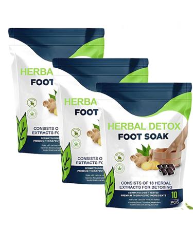 Herbal Detox Foot Soak Beads Herbal Detox&shaping Cleansing Foot Soak Beads Herbal Detox Cleansing Foot Soak Beads Herbal Detox Origin Foot Soak Beads Relieve Foot Pressure and Improve Sleep (3box)