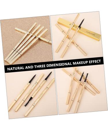PLAFOPE 5pcs Brow Pencils with Brush Women Eyebrow Pencils Plastic Eyebrow Tatoo Pencil - Buy Online on SooperMarket.com