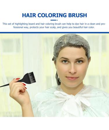KALLORY Hair Coloring Paddle 3 Pc Highlighting Board Set - Black | Dyeing Brush Kit for Precision Hair Color Application - Buy Online on SooperMarket.com