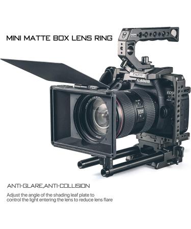Tiltaing Mini Matte Box - Lightweight Filter Support with Top Flag for DSLR and Cine-Style Cameras | MB-T15 - Buy Online on SooperMarket.com