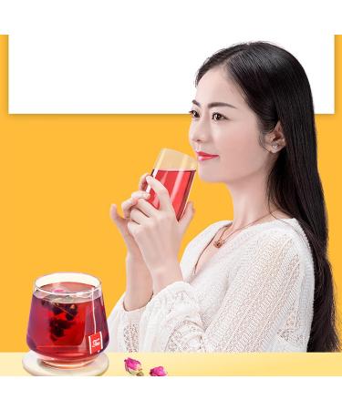 Black Mulberries Rose Black Wolfberry Tea 7oz/200g No additives Anthocyanin Berry Tea Bags Combination of Floral Tea - Buy Online on SooperMarket.com