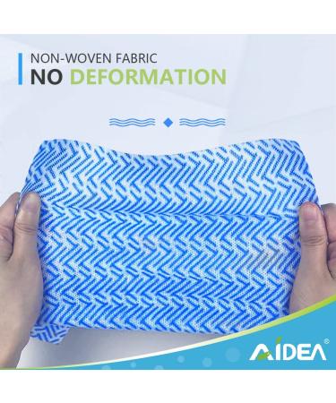 AIDEA Cleaning Wipes - 80 Ct Multi-Purpose Towel Reusable Cloths - Domestic Cleaning Towels - Dish Cloths (12''x24'') Blue - Buy Online on SooperMarket.com