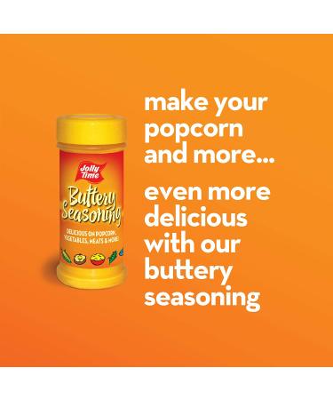 Jolly Time Popcorn Seasoning Salt Movie Theater Butter Powder Shaker 6 oz (Pack of 4) - Perfect for Concession & Cooking - Buy Online on SooperMarket.com