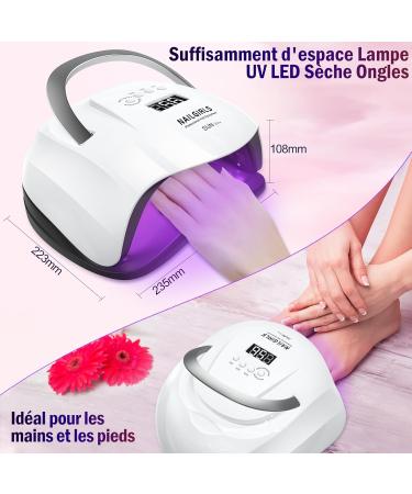 Nail Girls UV Lamp Gel Nails - 168W Professional Dryer for Manicure & Pedicure with 4 Timers & Automatic Sensor - Buy Online on SooperMarket.com