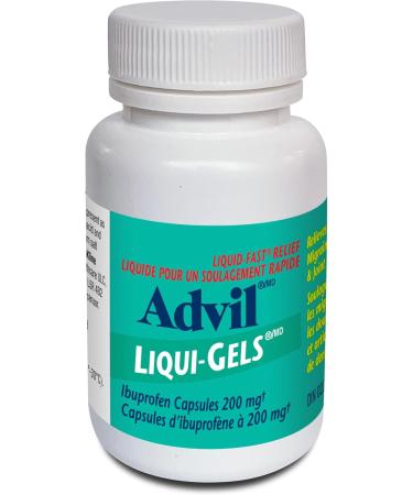 Advil Regular Strength Ibuprofen Pain Relief Liquid-Gels Fast Acting Pain Relief for Migraine Back Neck Joint and Muscle Relief 200mg (72 Count) - Buy Online on SooperMarket.com