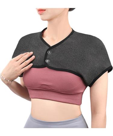 Ulapithi Heated Neck Wrap Pillow - 360 Thermal Collar for All Seasons | Washable Velvet Neck Warmer & Relaxation Solution - Dark Gray - Buy Online on SooperMarket.com