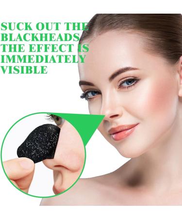 80 Pcs Nose Strips Pore Blackhead Remover Strips Nose Charcoal Bamboo Deep Cleansing of Blackheads Remover to All Skin Types Nose Blackhead Removal Skin Care at Home for Women Men(Black) - Buy Online on SooperMarket.com