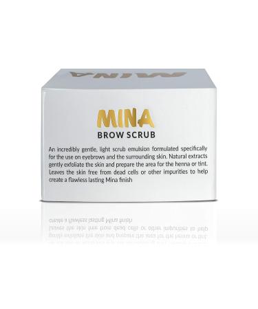 MINA Brow Scrub - Natural Exfoliating Formula for Long-Lasting Henna & Tint | 50ml - Buy Online on SooperMarket.com