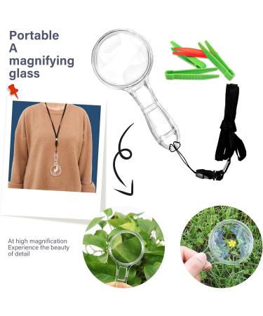 15 Pieces Handheld Magnifying Glasses 3X and 6X Plastic Magnifying Glasses with 15 Lanyard for Kids Outdoor Exploration or Scientific Observation Senior Reading Magnifiers - Buy Online on SooperMarket.com