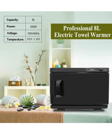8L Hot Towel Warmer & Spa Caddy for Salon Professionals - Black - Buy Online on SooperMarket.com