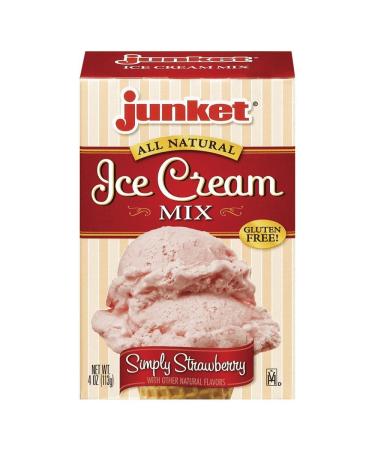 Junket Strawberry Ice Cream Mix Box 4 oz