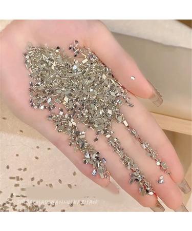 100pcs Quality Nails Art Decorative Accessories Rhinestones Nail Craft Decortaion Easy Installation And Removal AB Nail Rhinestones - Buy Online on SooperMarket.com