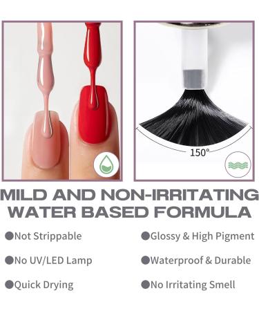 TBeautfave Silver Glitter Nail Polish Quick Dry Nail Polish Long Lasting Nail Varnish Pastel Nail Polish Non-Toxic Water Based Formula Breathable Nail Polish for Home DIY Nail Art ShinySilver - Buy Online on SooperMarket.com
