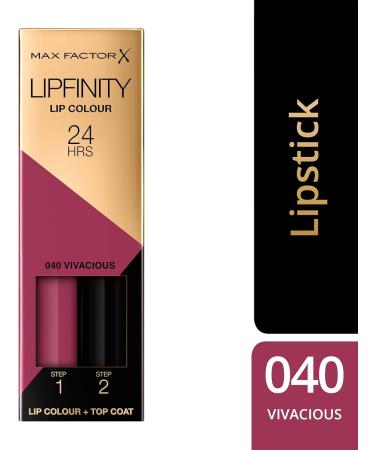 Max Factor Lipfinity Long-Lasting Two Step Lipstick - 40 Vivacious 4.2g 2 Count - Buy Online on SooperMarket.com