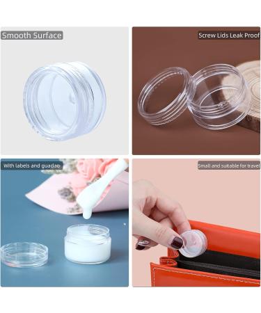AMANMAN 100 pcs Empty 3ml Cream Doses - Travel-Friendly Screw Cap Containers for Cosmetics Lip Balm and Cream Samples - Buy Online on SooperMarket.com