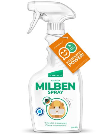 Silver power mite spray hamster 500 ml reliable mite protection for hamsters and other rodents efficient and guaranteed helpful anti-mite agents