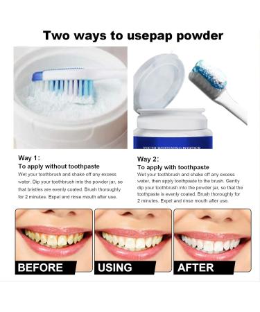 Professional Teeth Whitening Powder - 1.1 oz Charcoal Formula for Coffee & Tobacco Stain Removal - Effective Tooth Whitener - Buy Online on SooperMarket.com