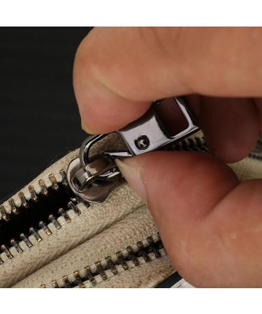 Fovolat Zipper Replacement Pull | Detachable Metal Zipper Pulls for Quick Replacement | Sturdy Removable Zipper Pulls Tab Zipper Handle Fixer for Easy Zipper Repair Black Copper - Buy Online on SooperMarket.com