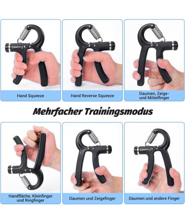 Apogo Hand Trainer Set - Adjustable Finger & Forearm Strength Device for Pain Relief | Enhance Grip & Muscle Training - Buy Online on SooperMarket.com