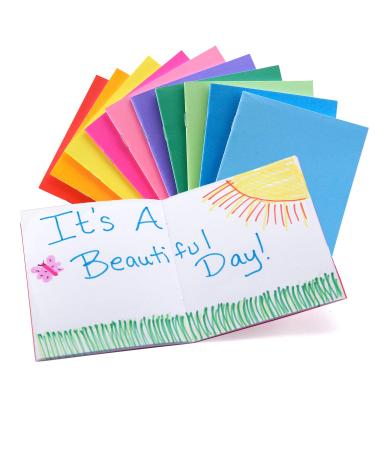 Hygloss Products - 77640 Colorful Blank Books  Books for Journaling, Sketching, Writing & More  Great for Arts & Crafts - 10 Assorted Bright, Fun Colors - Pocket-Size - 4.25 x 5.5 Inches - 10 Pack 10 Books