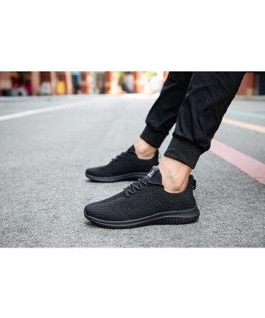 BXYJDJ Men's Running Shoes 10.5 Allblack - Lightweight Athletic Trainers for Gym, Fitness, and Outdoor Jogging - Buy Online on SooperMarket.com
