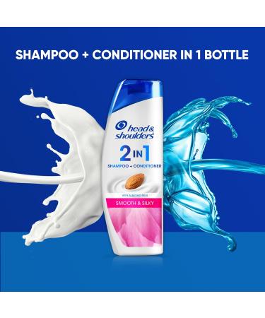 Buy Head & Shoulders Smooth and Silky 2-in-1 Anti Dandruff Shampoo + Conditioner 180ml | International Shipping Available - Buy Online on SooperMarket.com