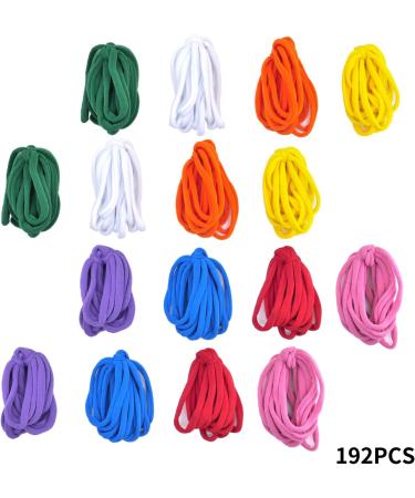 KRISMYA Kids Loom Loops Refills - 192 Pcs Colorful Weaving Loom Supplies for 7 Inch Loom - DIY Crafts for Kids - Buy Online on SooperMarket.com