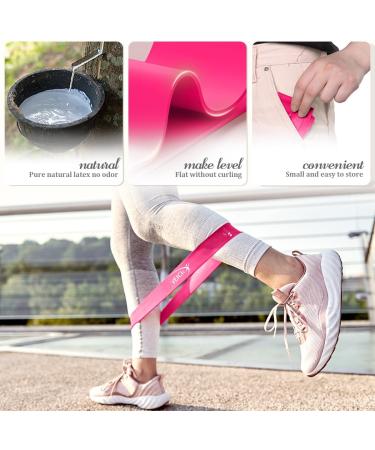 VEICK Resistance Loop Exercise Bands - Set of 5 Elastic Workout Bands for Home Fitness Strength Training & Stretching - Ideal for Men & Women - Buy Online on SooperMarket.com