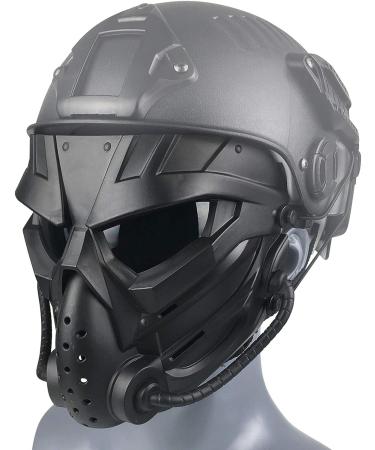 Alien Airsoft Mask Full Face Tactical for Hunting, CS Game, Halloween - Black Gray Lens - Buy Online on SooperMarket.com