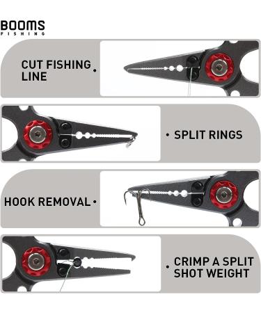 Booms Fishing X02 Aluminium Saltwater Fishing Pliers Kit - Hook Remover, Split Ring Pliers, Braided Line Cutters - X12_7 inch_Gun Color - Buy Online on SooperMarket.com