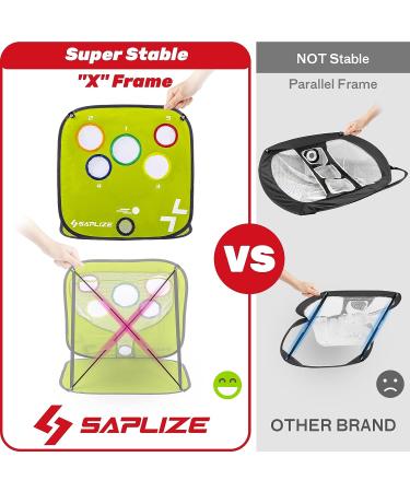SAPLIZE Golf Chipping Net - Auto-Return Design for Precision Practice | Improve Short Game Accuracy and Swing Technique - Buy Online on SooperMarket.com