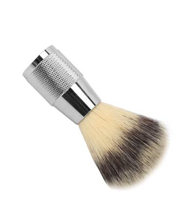Jauarta Shaving Brush Synthetic Bristles Curved Handle Portable Foaming Men's Shaving Cream Brush for Salon Home Travel