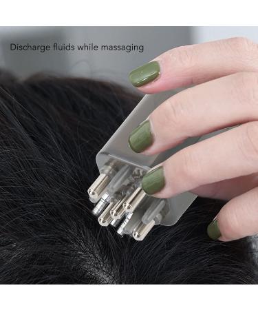 8ml Scalp Applicator & Hair Oil Comb - Transparent Black Hair Treatment Massager | Perfect for Scalp Care & Liquid Storage - Buy Online on SooperMarket.com