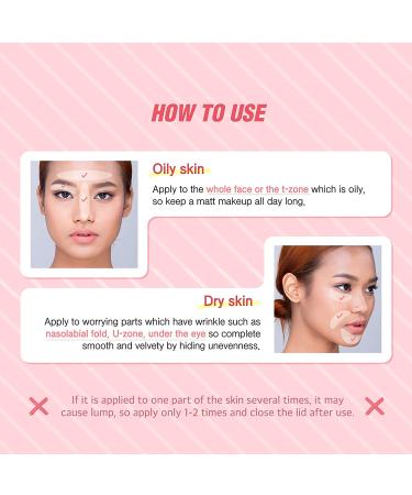 Korean Makeup Blur Stick Face Primer for Pores & Energized Eye Makeup - Calamine Base for Oily & Acne Prone Skin - Buy Online on SooperMarket.com