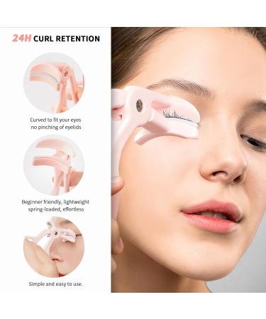 Buy 2 Style Eyelash Curler - Quick 5-Second Curling with Extra Silicone Pads - Perfect Long-Lasting Curls in Pink - International Shipping Available - Buy Online on SooperMarket.com