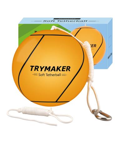 Trymaker Tetherball, Tether Balls and Rope Set for Kids,Replacement Tetherball for Adults Backyard Outdoors