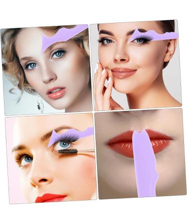 NOLITOY 4pcs Silicone Beauty Ruler Travel Makeup Bags Eyelash Guide Mascara Makeup Supply Mold Pad - Buy Online on SooperMarket.com
