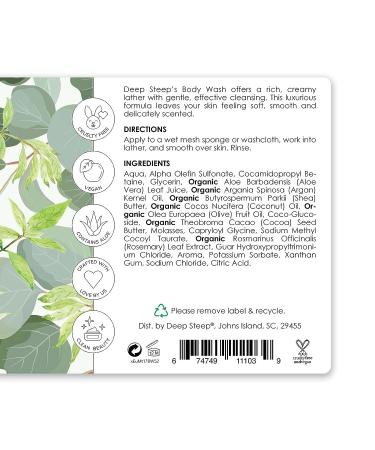 Deep Steep Eucalyptus Mint Body Wash 17 oz - Refreshing and Revitalizing - Buy Online on SooperMarket.com