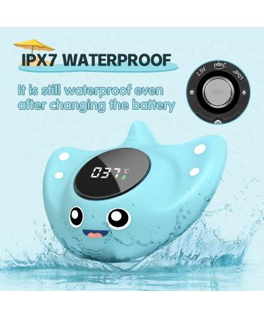 BabyElf Newborn Baby Digital Water Thermometer - Blue Fish Manta Ray - Buy Online on SooperMarket.com