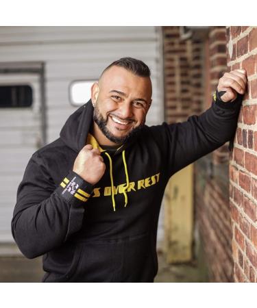 Ultimate Lifting Sweatshirt XX-Large Black & Yellow - Ideal for Weightlifting, Bodybuilding, Powerlifting, Crossfit & Weight Loss - Buy Online on SooperMarket.com