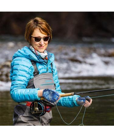 Palmyth Stubby UV Fishing Gloves UPF 50+ for Men Women - Sun Protection Fingerless Glove for Kayaking, Paddling, Canoeing, Rowing, Driving - Blue Camo, Medium - Buy Online on SooperMarket.com