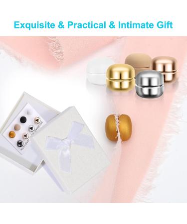 8 PCS Magnetic Hijab Pins | Multi-Use Colorful Magnets for Women's Scarves | No More Pinholes! (Silver/Gold/Rose Gold/Bronze/Black/Frosted Gold/Nude/White) - Buy Online on SooperMarket.com